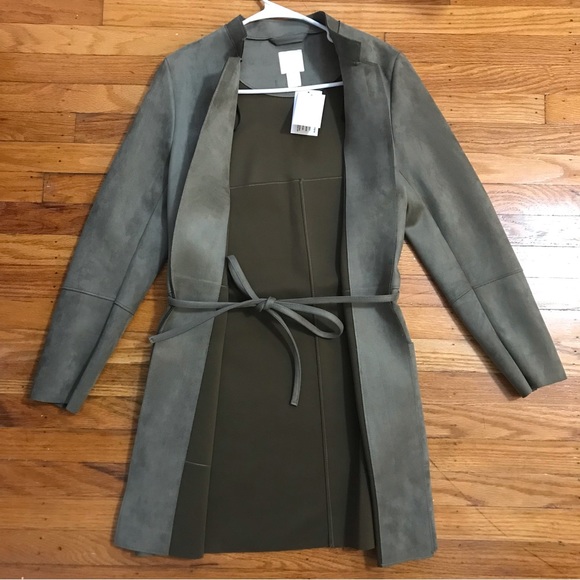 NWT H&M Olive Green Coat - Picture 4 of 9